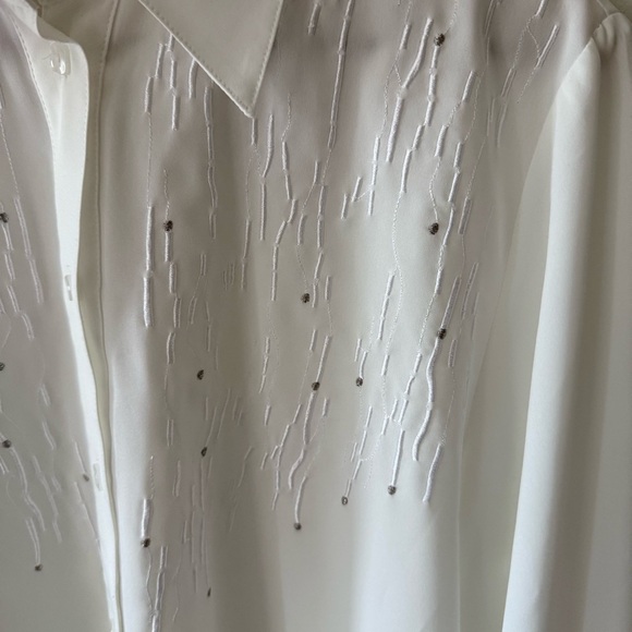 VINTAGE Western Blouse with Beaded Detail - Picture 2 of 10